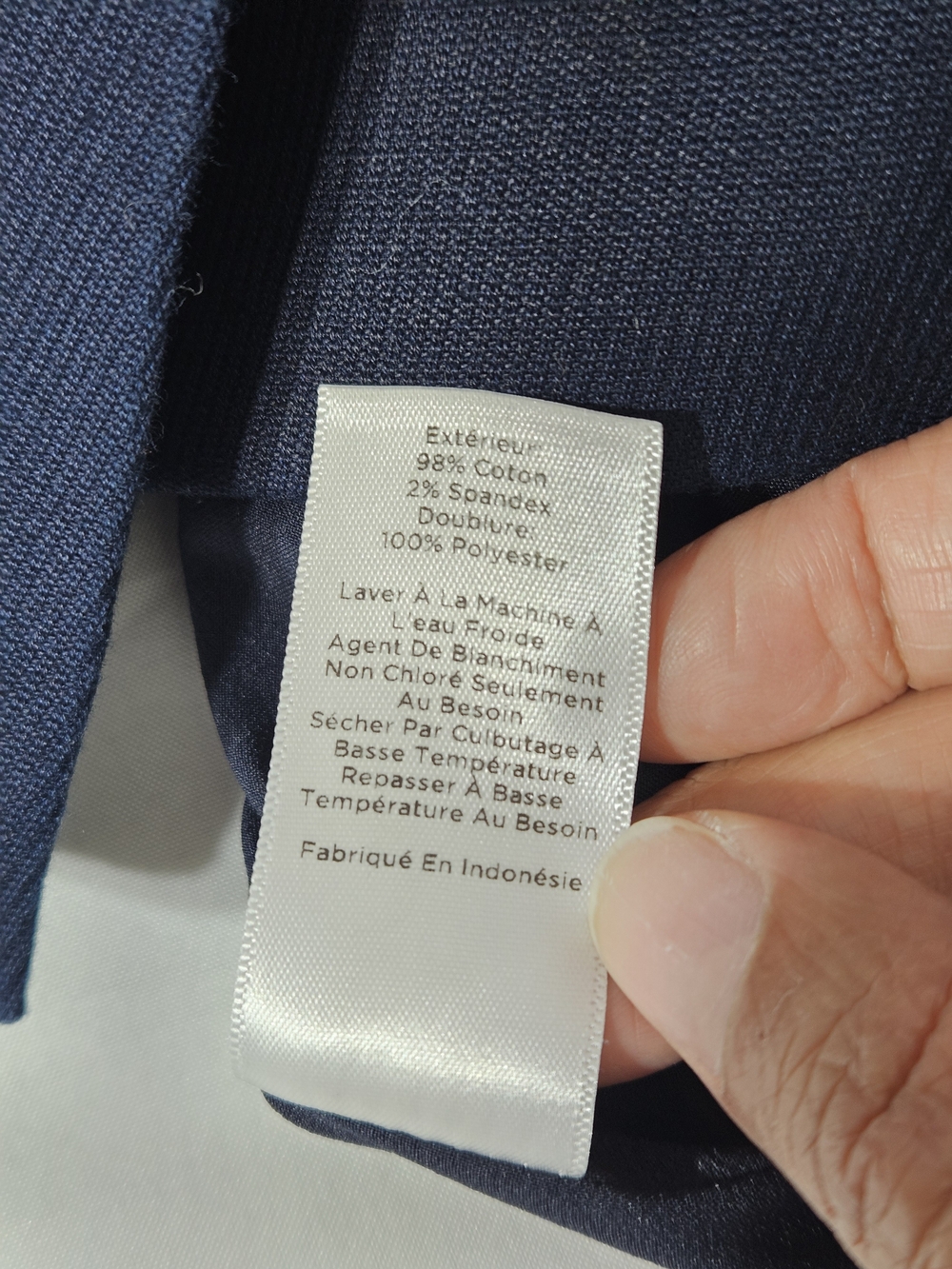 Talbots Navy Blue Gold Crest Button A-Line Skirt Size 2 Preppy Nautical Like New - Picture 7 of 7